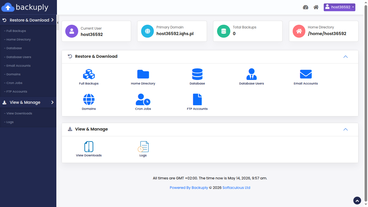 Plugin Backuply — konfiguracja incremental backup
