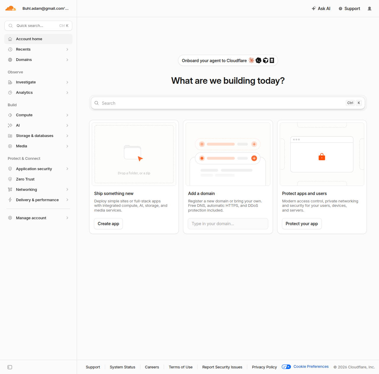 Dashboard Cloudflare